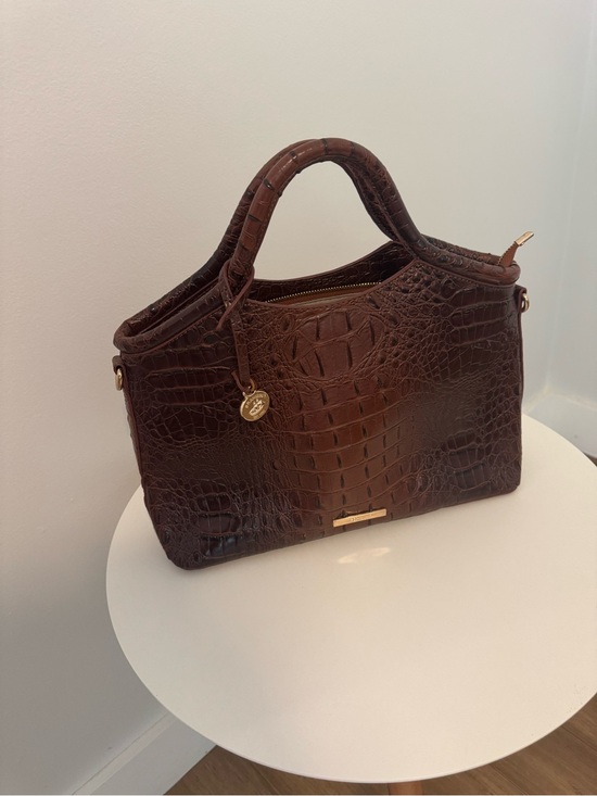 Brahmin Handbags - Brahmin vintage Croc-Embossed Leather Satchel